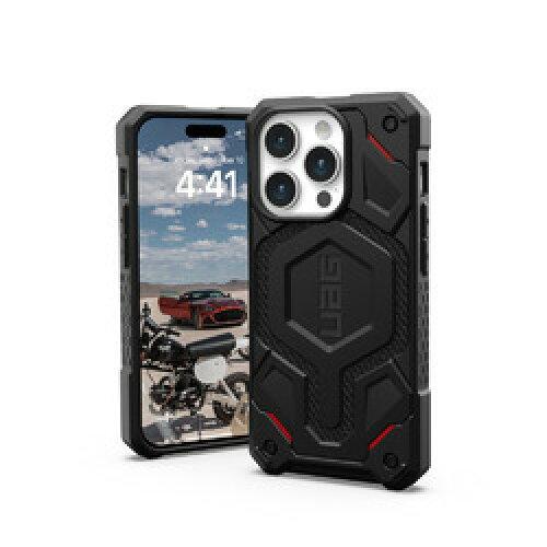 URBAN ARMOR GEAR iPhone 15 Pro 2023ΉϏՌP[X MONARCH PRO MagSafeΉ Pu[ubN y{K㗝Xiz UAG-IPH23MA-PMS-KB