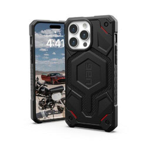 URBAN ARMOR GEAR iPhone 15 Pro Max 2023ΉϏՌP[X MONARCH PRO MagSafeΉ Pu[ubN y{K㗝Xiz UAG-IPH23LA-PMS-KB