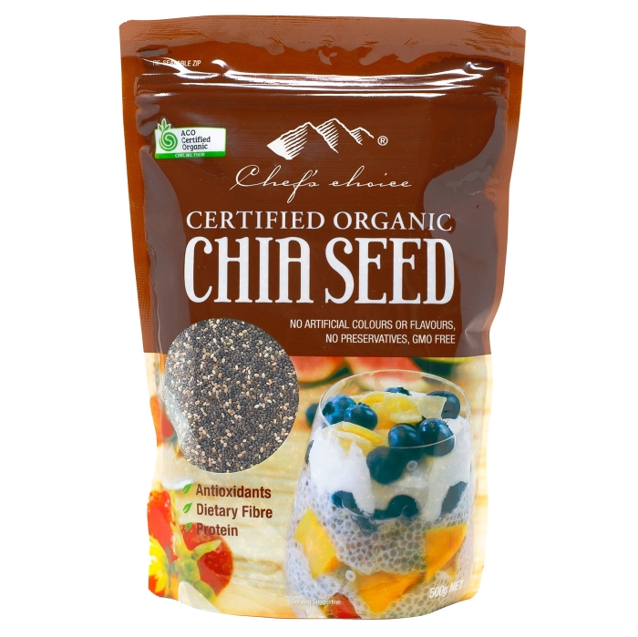 �V�F�t�Y�`���C�X �I�[�K�j�b�N�u���b�N�`�A�V�[�h 500g �L�@�`�A�V�[�h chiaseed chia (C1)