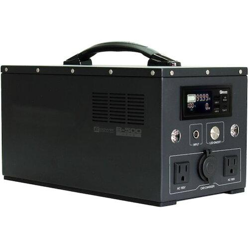 富士倉 ポータブルバッテリー B-500(瞬間最大出力1000W) B-500