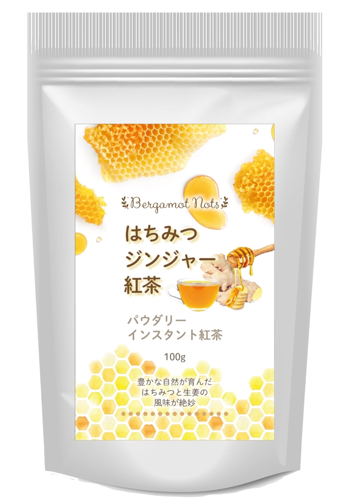 はちみつ生姜紅茶 はちみつジンジャーティー インスタントティー からだも心も温まる生姜の紅茶 100g (TPD10027)