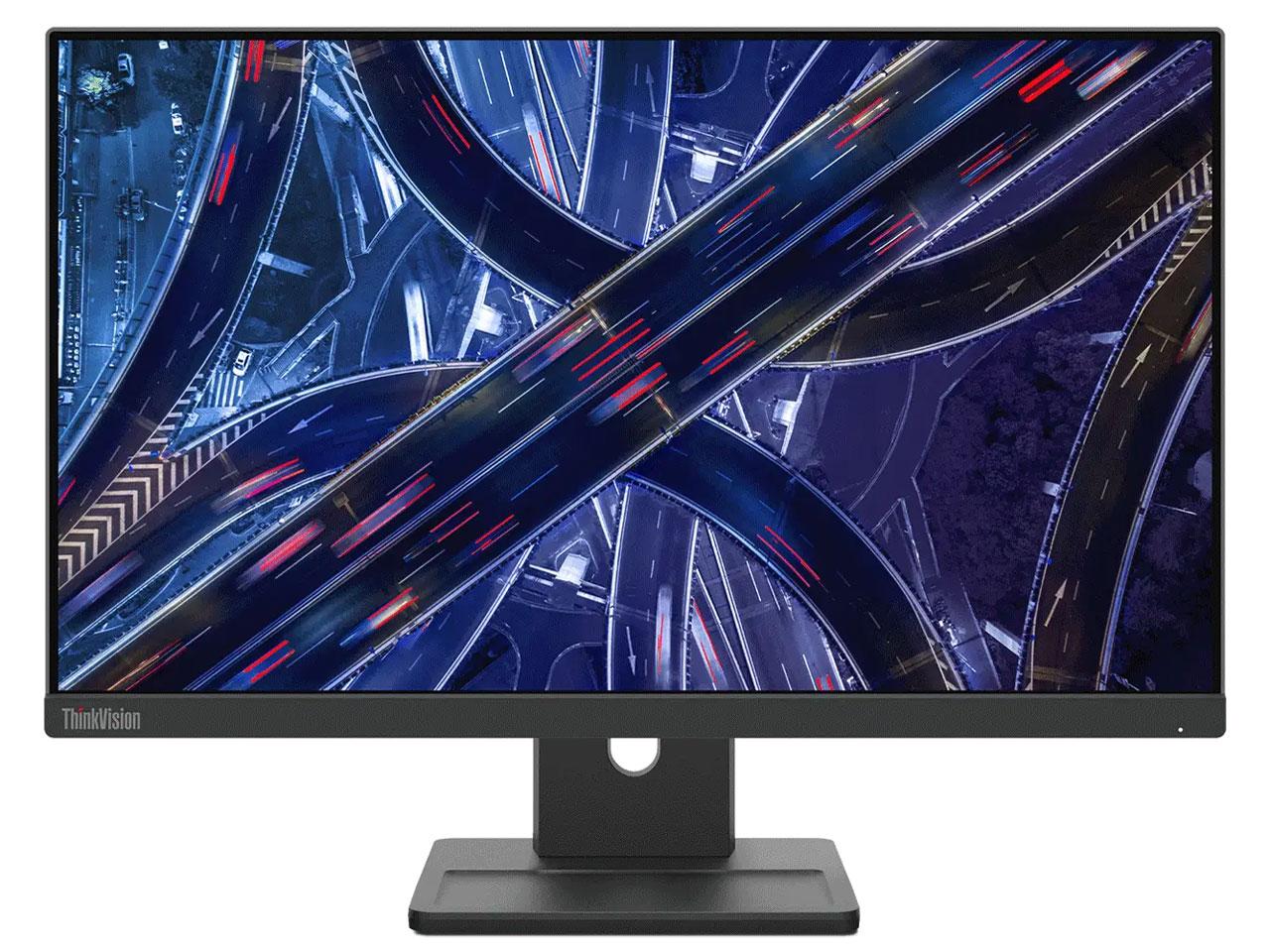 63EDMAR2JP 23.8^ ThinkVision E24-30 1920~1080 Xs[J[ D-sub DisplayPort HDMI ubNn