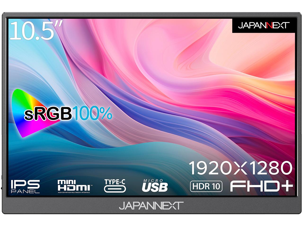 JN-MD-IPS105FHDPR 10.5^ t 1920~1200`1280 Xs[J[ miniHDMI USB ^CvC~2