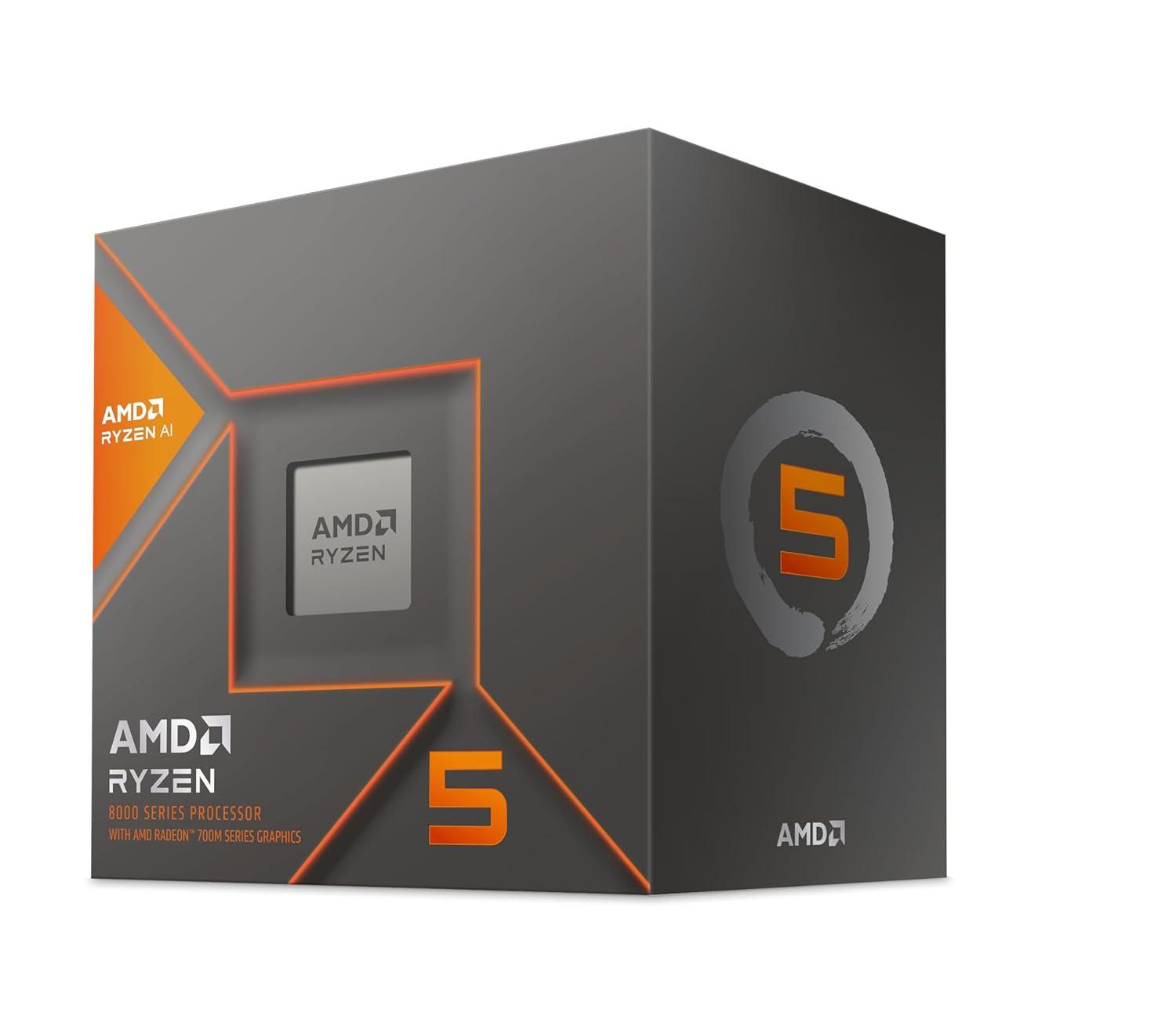 AMD Ryzen 5 8600G BOX With Wraith Stealth Cooler (6C12T,4.35GHz,65W)   (100-100001237BOX)