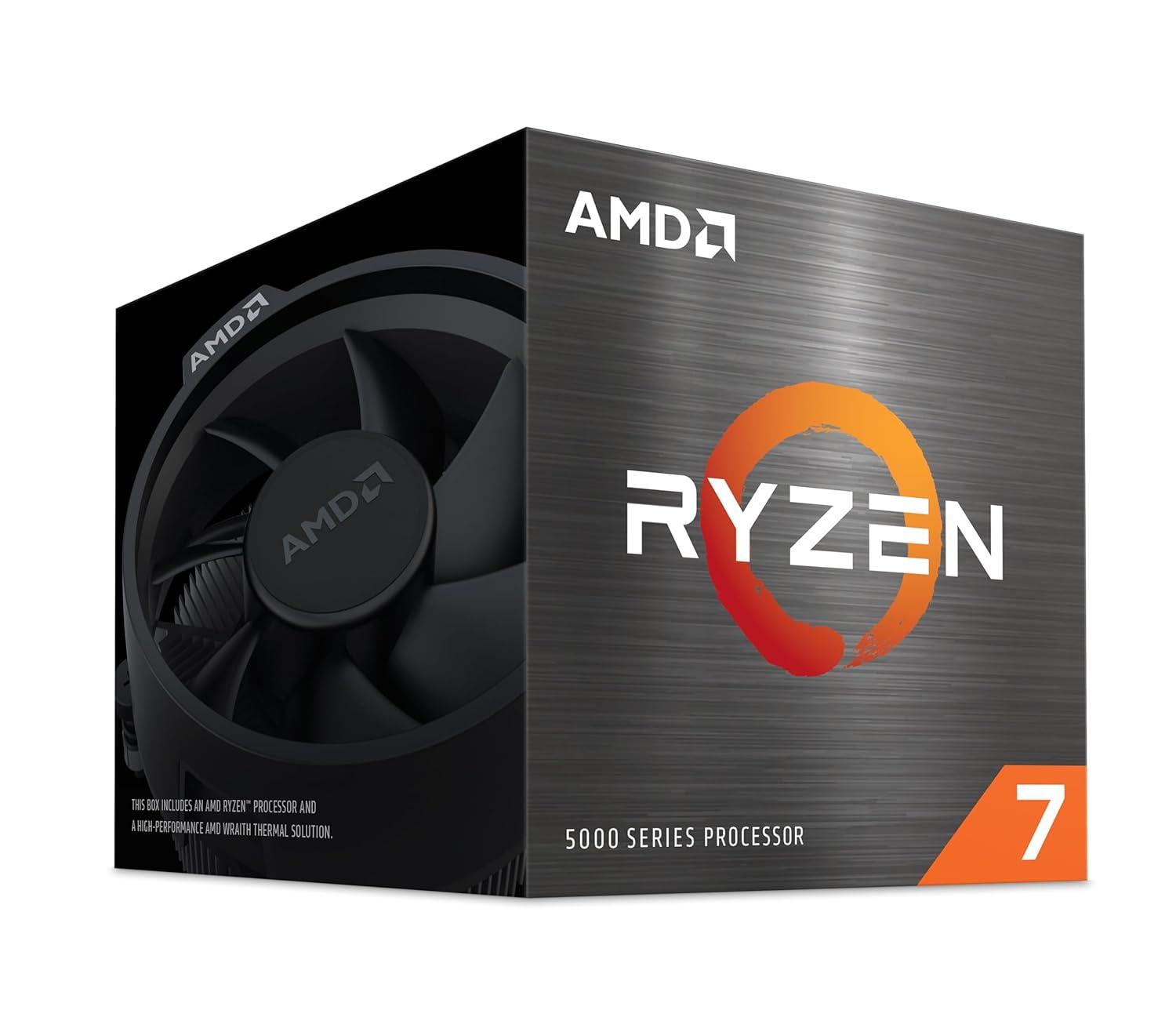 AMD Ryzen 7 5700 BOX With Wraith Spire Cooler (8C16T,3.7GHz,65W)   (100-100000743BOX)