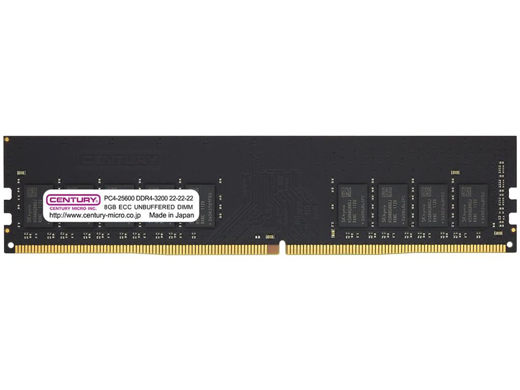 T[o[/[NXe[Vp PC4-25600/DDR4-3200 8GB 288-pin Unbuffered DIMM ECCt 1Rank 1.2v {(CB8G-D4UE3200H)