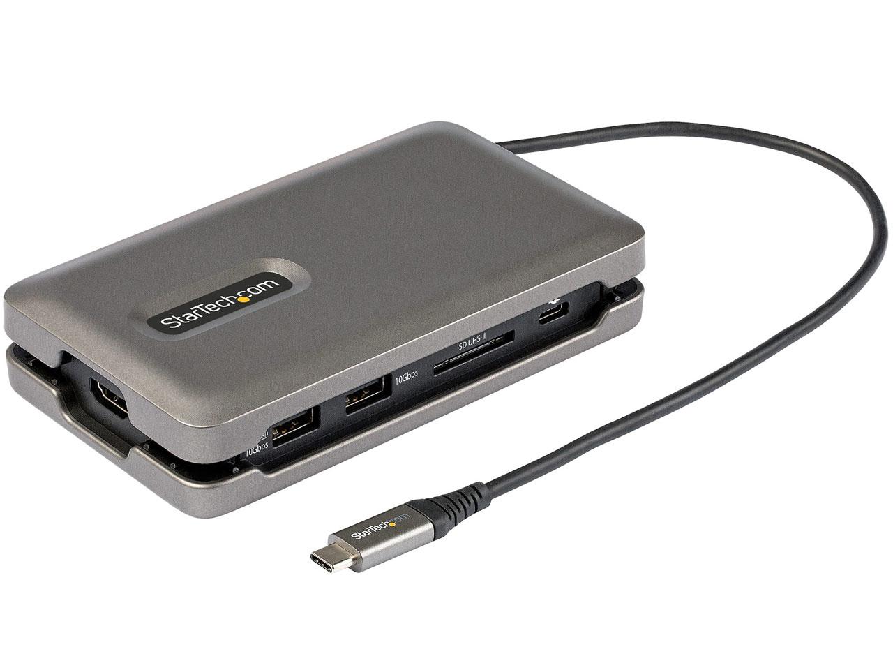 USB Type-C}`ϊA_v^[/4K60Hz HDMI 2.0/2|[g10Gbps USB nu/SD  MicroSDJ[h[_[/MKrbgLLAN|[g/100W USB PD/25cmP[u