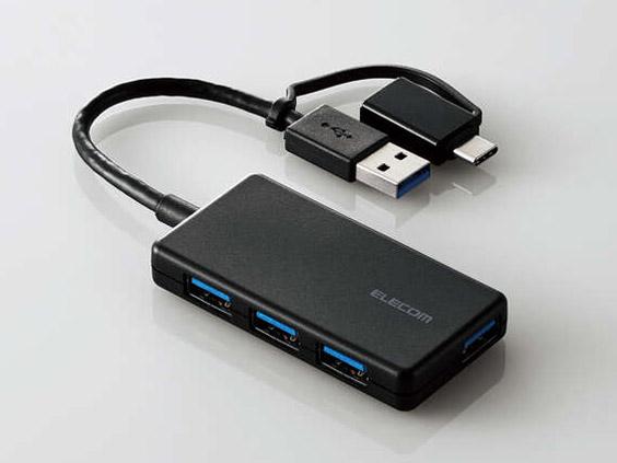 USBHUB3.0/Type-CϊA_v^t/4|[g/ubN(U3H-CA4004BBK)