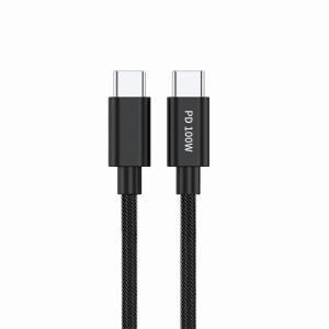 PD 100W対応 ノートパソコンも充電可能 高耐久型 USB PD対応Type-C to Type-C 充電通信ケーブル2m(FS-PD100CC200-HD)