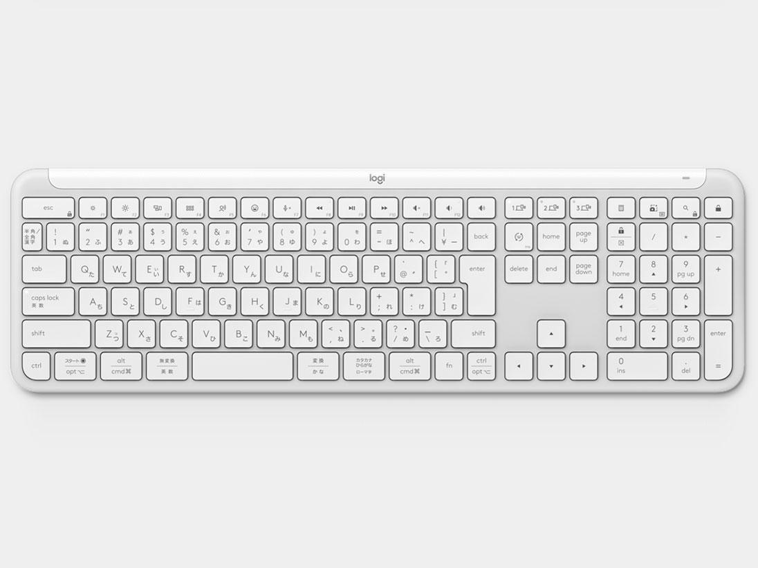 Signature Slimワイヤレス キーボード オフホワイト(K950OW)