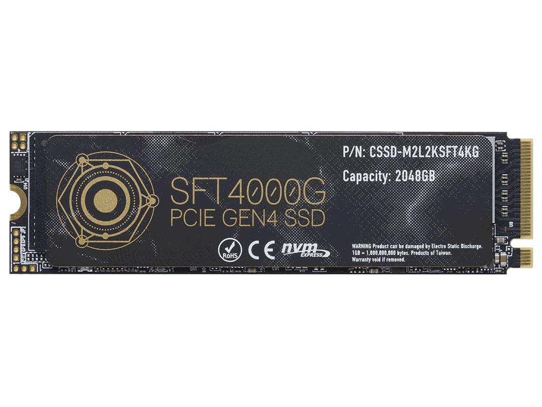 CFD SFT4000G V[Y M.2 2280 NVMeڑ ɔq[gVNt SSD 2TB 3Nۏ CSSD-M2L2KSFT4KG(4988755-067195)