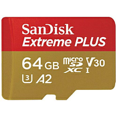 SDSQXBU064GJB3MD SanDisk Extreme PLUS microSDXC UHS-IJ[h 64GB SDSQXBU-064G-JB3MD [Class10 /64GB]
