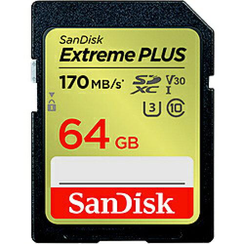 SDSDXWH064GJBJCP SanDisk Extreme PLUS SDXC UHS-IJ[h 64GB SDSDXWH-064G-JBJCP [Class10 /64GB]