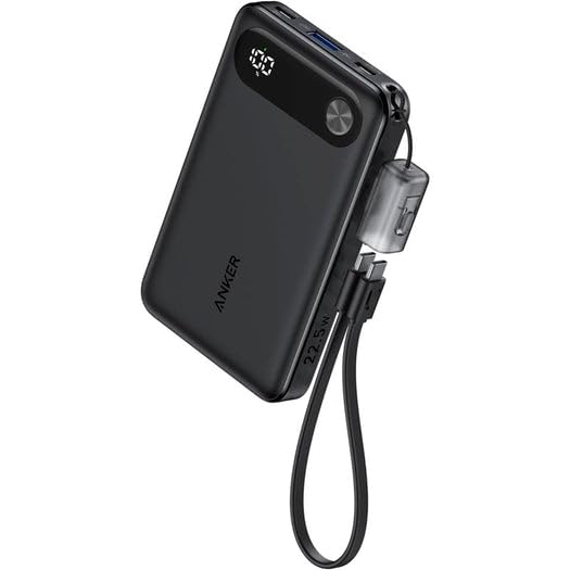 A1257011 モバイルバッテリー Anker Power Bank (10000mAh、22.5W)  ブラック A1257011 [USB Power Delivery対応 /3ポート]