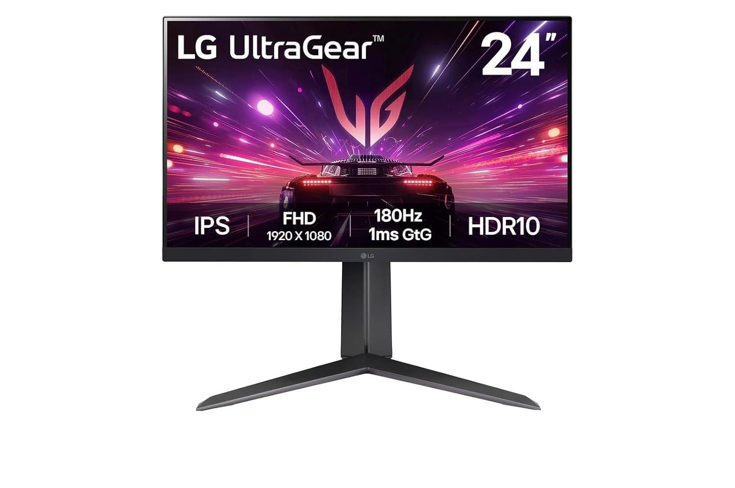 24GS65F-B 23.8^ Q[~Oj^[ UltraGear tHD Ch t 1920~1080 DisplayPort1.4 HDMI2.0 ubNn