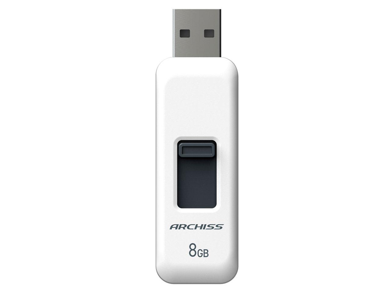 USBtbV USB2.0Ή 8GB(AS-008GU2-PSW)