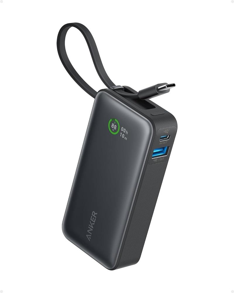 A1259N11 oCobe[ Nano Power Bank 10000mAh (30WABuilt-In USB-C Cable) Type-C  ubN A1259N11 [USB Power DeliveryΉ /3|[g]