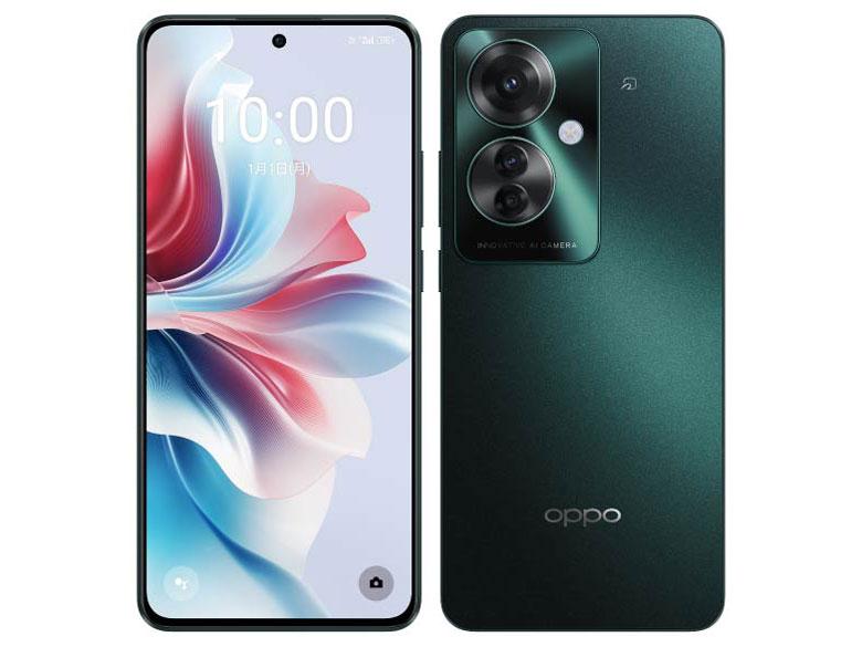 CPH2603GR 【防水・防塵・おサイフケータイ】OPPO Reno11 A ダークグリーン「CPH2603GR」MediaTek Dimensity 7050 6.7インチ・メモリ/ストレージ:8GB/128GB nanoSIM x2 eSIM対応ドコモ/au/ソフトバンク SIMフリー