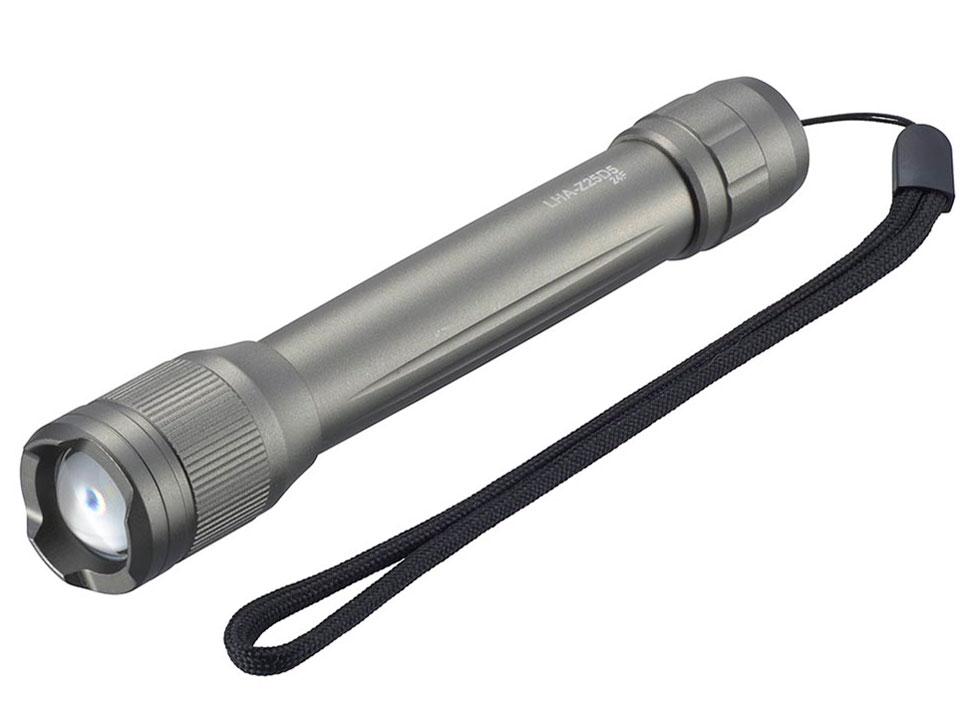 LEDズームライト(保護等級 IPX7 防浸形/連続点灯10時間/250 lm/単3形×2本使用) LHA-Z25D5