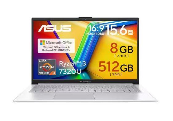 E1504FA-R385SIYAWS ASUS ZenBook S Windows 11 Home 15.6^iC`j Ryzen 8GB SSD 512GB OfficeL Vo[n