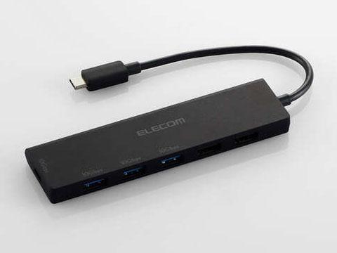 USBHUB/USB-C/ő10Gpbs/USB-Ax5/Type-C-x1/oXp[/6|[g/ubN(U3HC-H060BK)