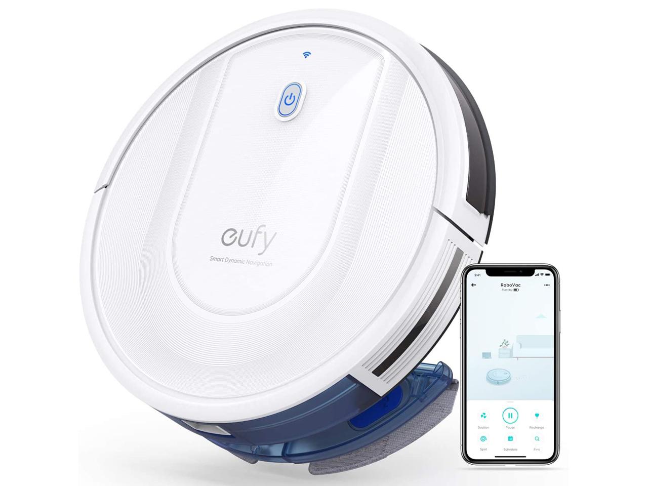 Anker Eufy RoboVac G10 Hybrid yX}[gE_Ci~bNEirQ[V/2-in-1 zE@p/2000Pa̋͋z/É݌v/[d/t[Opz (zCg)(T2150521) ANKER