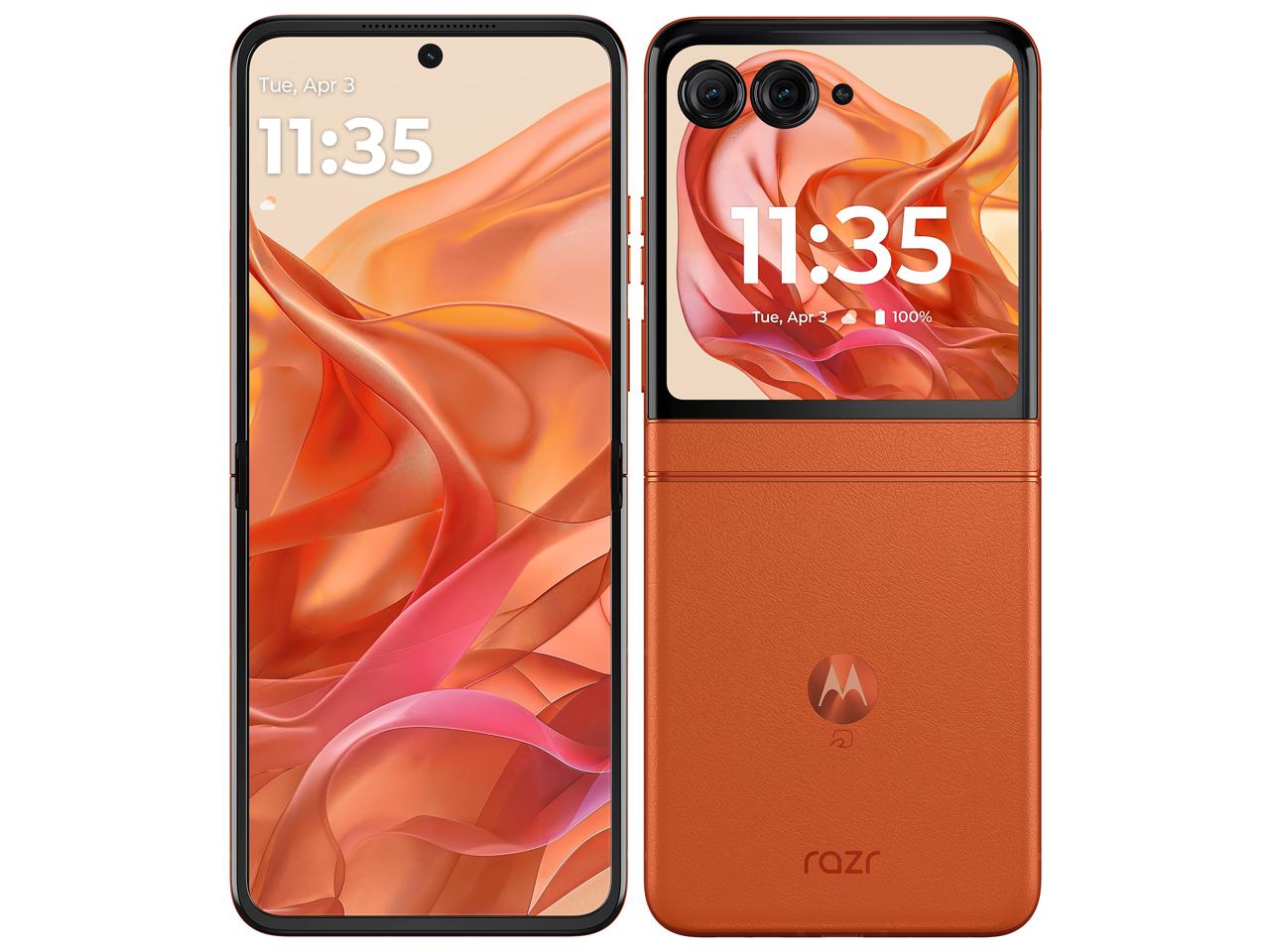 PB230002JP motorola razr 50 スプリッツオレンジ MediaTek Dimensity 7300X 6.9インチ メモリ/ストレージ:12GB/516GB nanoSIM/eSIM SIMフリースマートフォン  スプリッツオレンジ PB230002JP