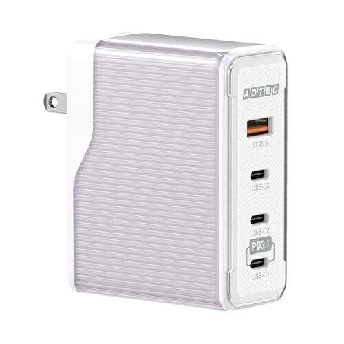 Power DeliveryΉ GaN AC[d/ő150W / Type-A x1/Type-C x3/p[vyAPD-V150AC3-PUz
