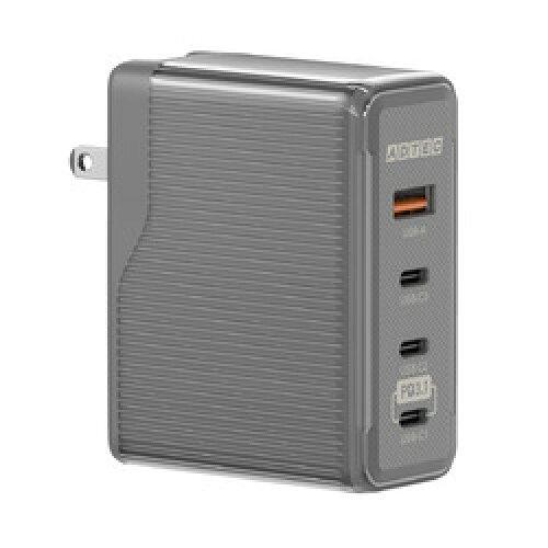 Power DeliveryΉ GaN AC[d/ő150W / Type-A x1/Type-C x3/ubNyAPD-V150AC3-BKz