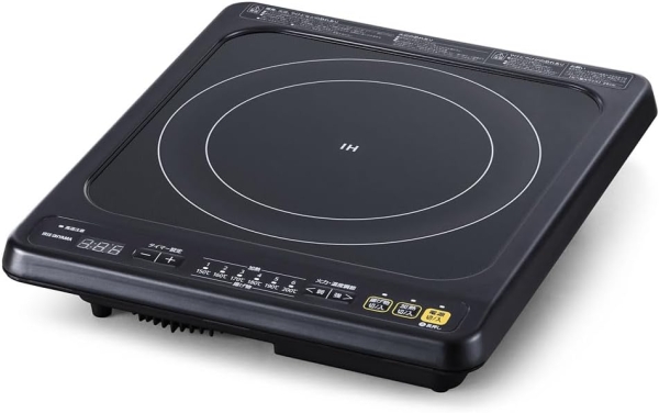 1口ビルトインIHクッキングヒーター  IHC-B113-B  ブラック