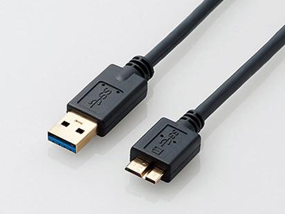 USB3AMB05XBK USB3.0P[u/A-microB^Cv/X^_[h/0.5m  ubN USB3-AMB05XBK