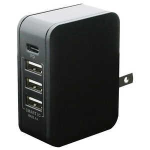 IACC1U3P3032K PDΉType-C/3USB|[gAC[dPD30/32W K  ubN