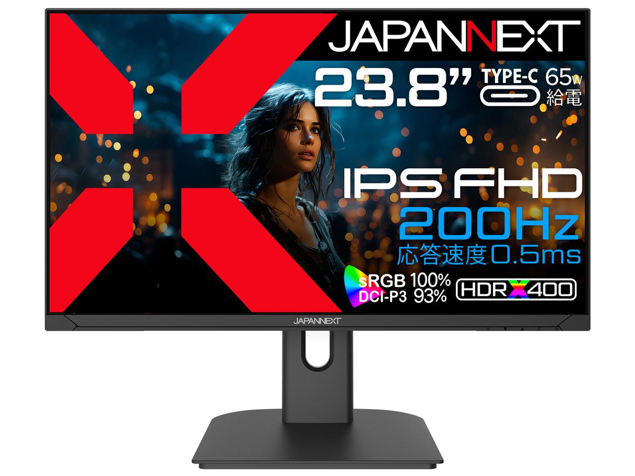 JN-IPS238G200F-C6 23.8^ t 1920~1080 Xs[J[ DisplayPort1.2 HDMI2.0 USB ^CvC