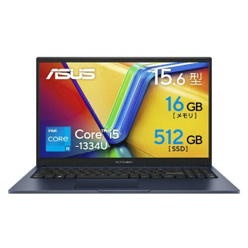 X1504VA-I5165W4 ASUS VivoBook 15 Windows 11 Home 15.6^iC`j Core i5 16GB SSD 512GB 1920~1080 WebJL Bluetooth v5.3 OfficeL 1.6`2.0kg u[n