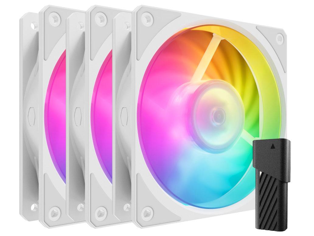 Mobius 120P ARGB White 3-Pack Fan Kit   (MFZ-M2DW-243P2-R1)