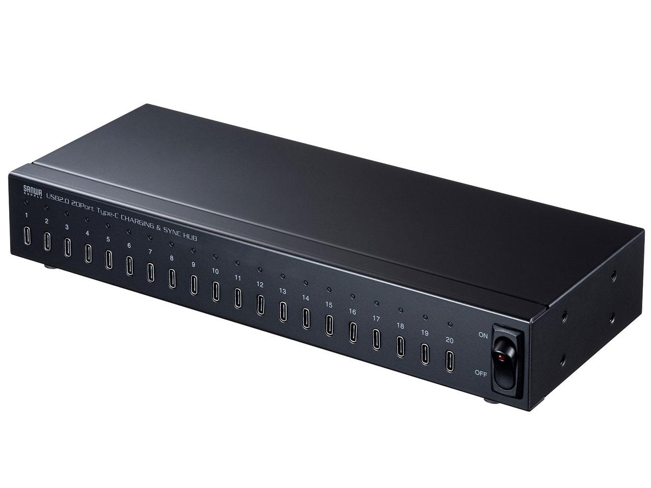 USB2.0 Type-C 20ポートハブ(USB-2THCS20N)