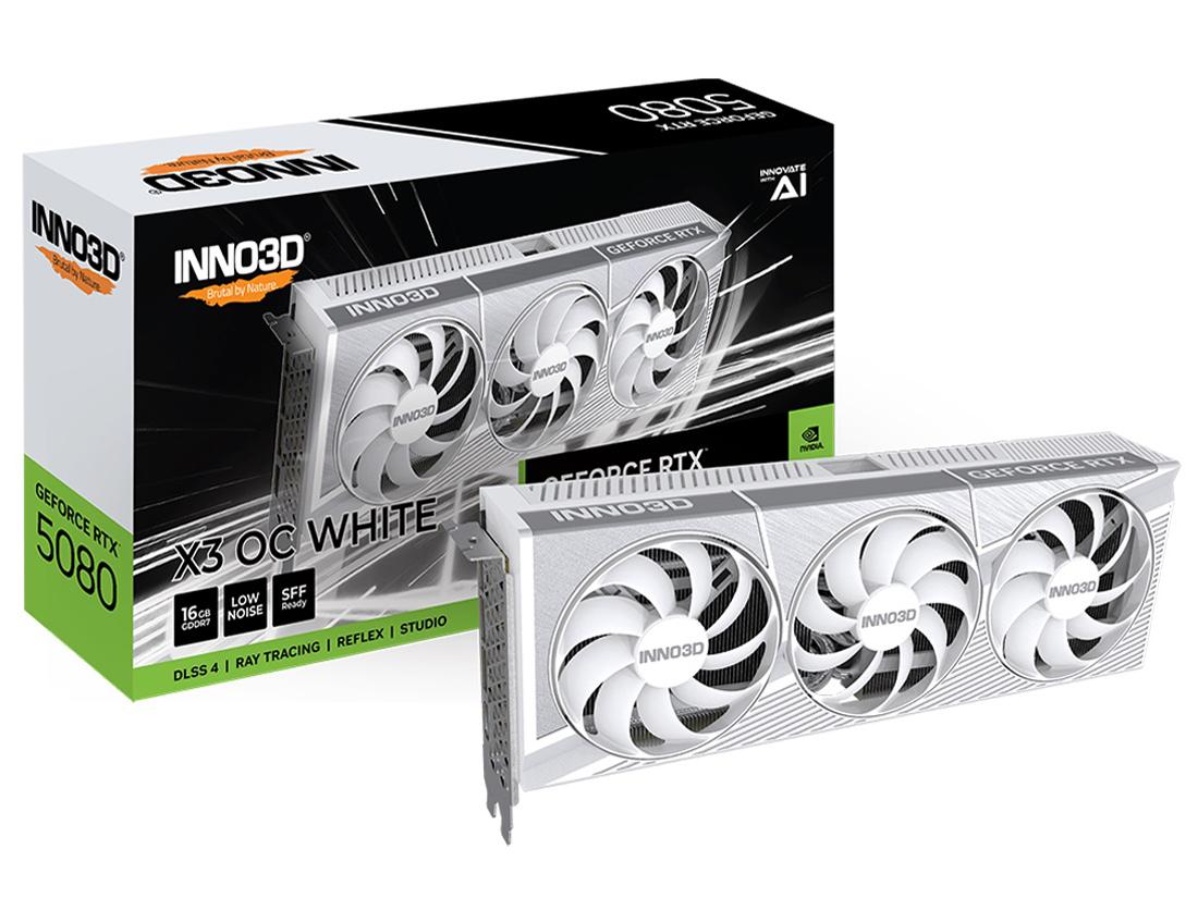 Inno3D GeForce RTX 5080 X3 OC WHITE GD5080-16GERX3OCW [PCIExp 16GB]