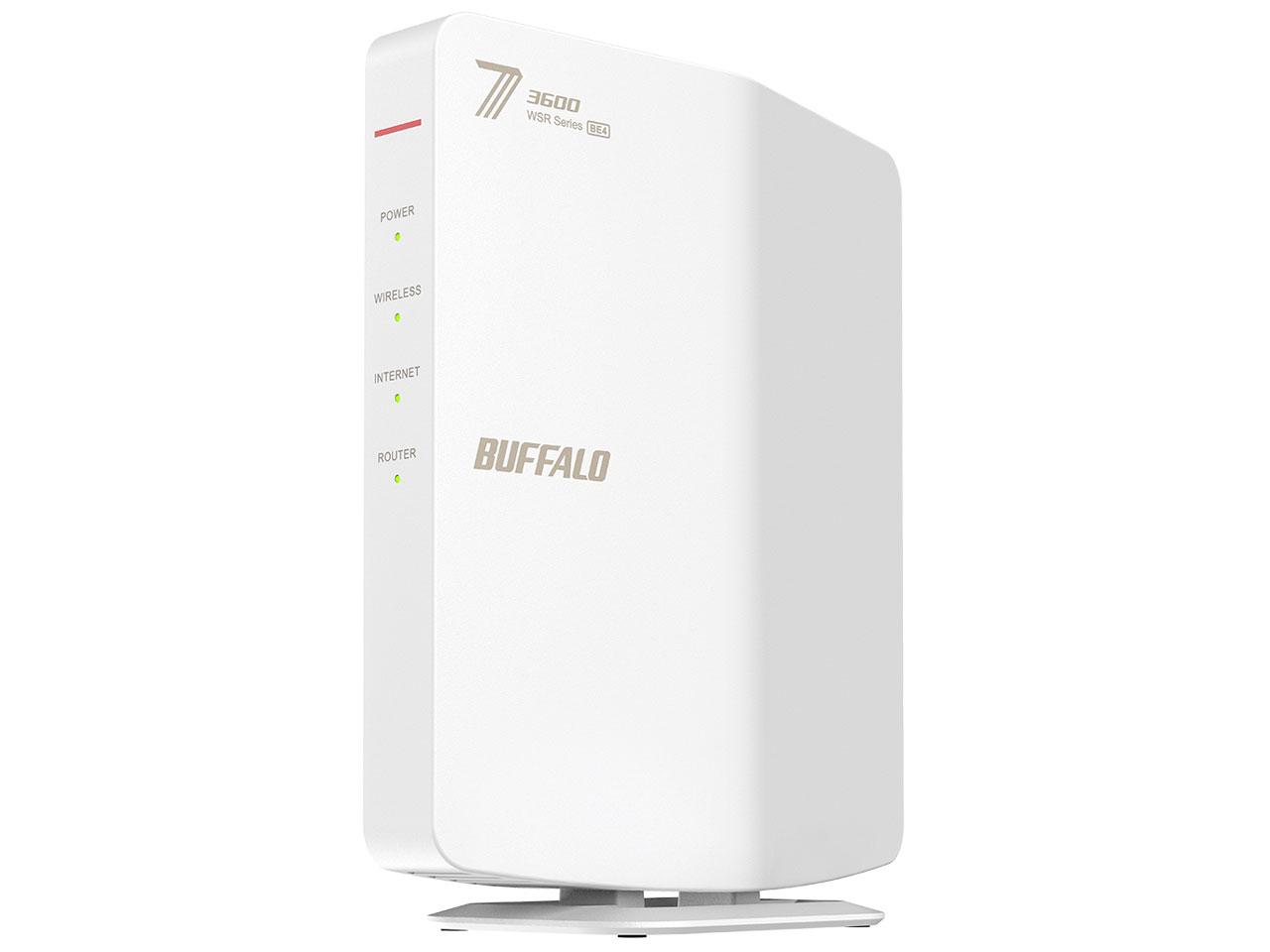 WSR3600BE4P-WH LAN[^[e@ zCg WPA/WPA2/WPA3 IEEE802.11a/b/g/n/ac/ax/be 3|[g 10/100/1000Mbps