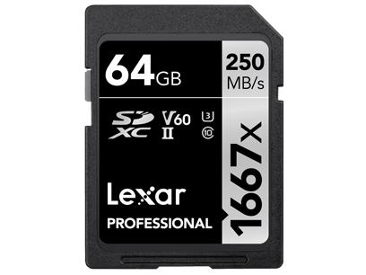LSD64GCBJP1667 SDXCカード Lexar Professional 1667x SDXC UHS-IIカード  LSD64GCBJP1667 [Class10 /64GB]
