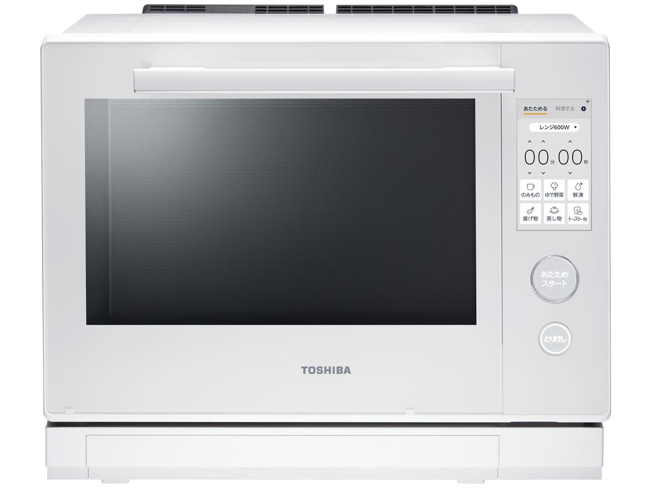 東芝 ER-D7000B(W) 過熱水蒸気オーブンレンジ 石窯ドーム 2段調理対応 30L グランホワイト(ER-D7000B)