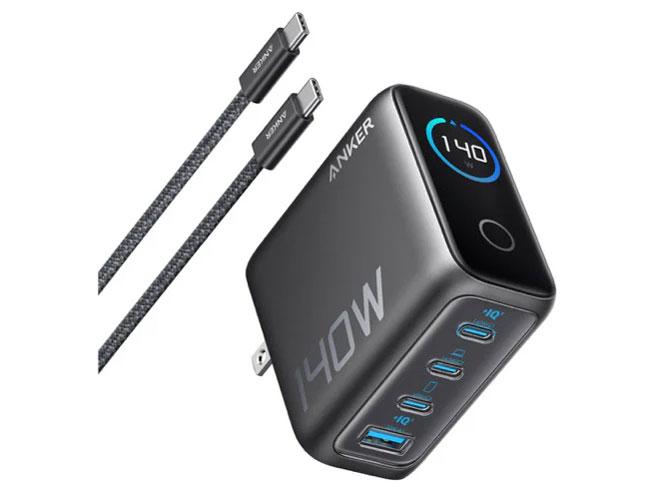 B2697NZ1 Anker Charger (140W 4 Ports) with USB-C  USB-C P[u  B2697NZ1  _[NO[ B2697NZ1 [4|[g /USB Power DeliveryΉ]