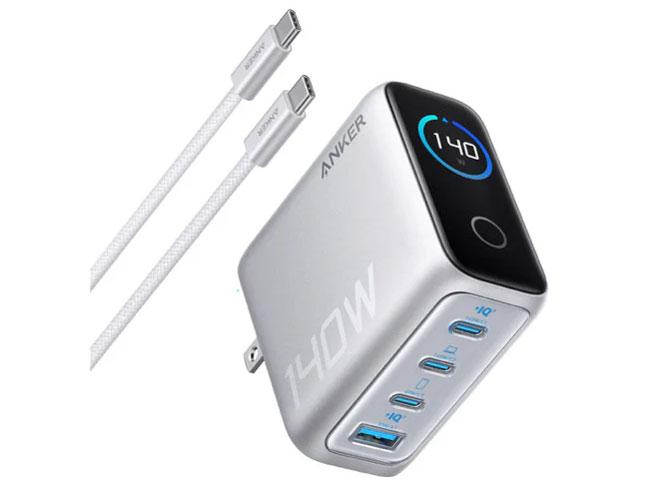 B2697N41 Anker Charger (140W 4 Ports) with USB-C  USB-C P[u  B2697N41  Vo[ B2697N41 [4|[g /USB Power DeliveryΉ]