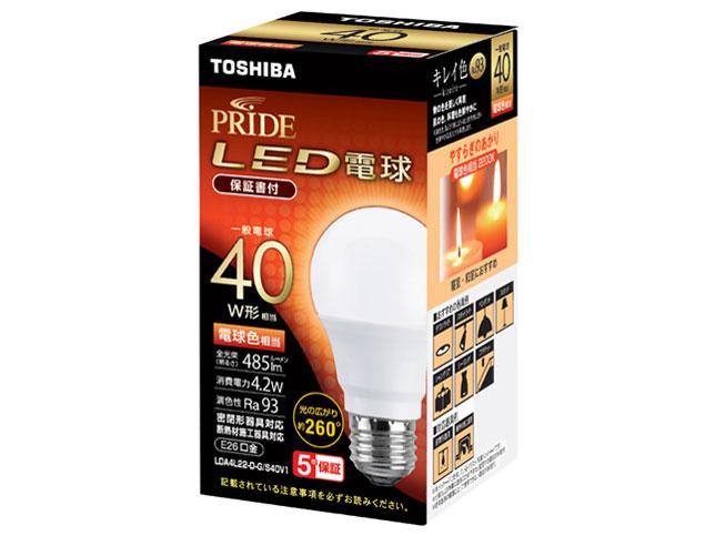 LDA4L22DGS40V1 F^CvLEDd LDA4L22-D-G/S40V1 [E26 /ʓd` /40W /dF /1 /S^Cv]