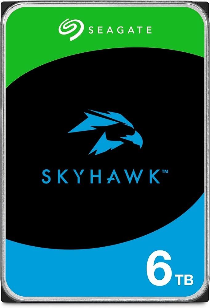 Seagate SkyHawk 3.5 6TB HDD (CMR) [J[3Nۏ 256MB lbg[NĎJ rfIR[_[pST6000VX009