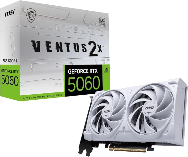 GeForce RTX 5060 8G VENTUS 2X OC WHITE [PCIExp 8GB]