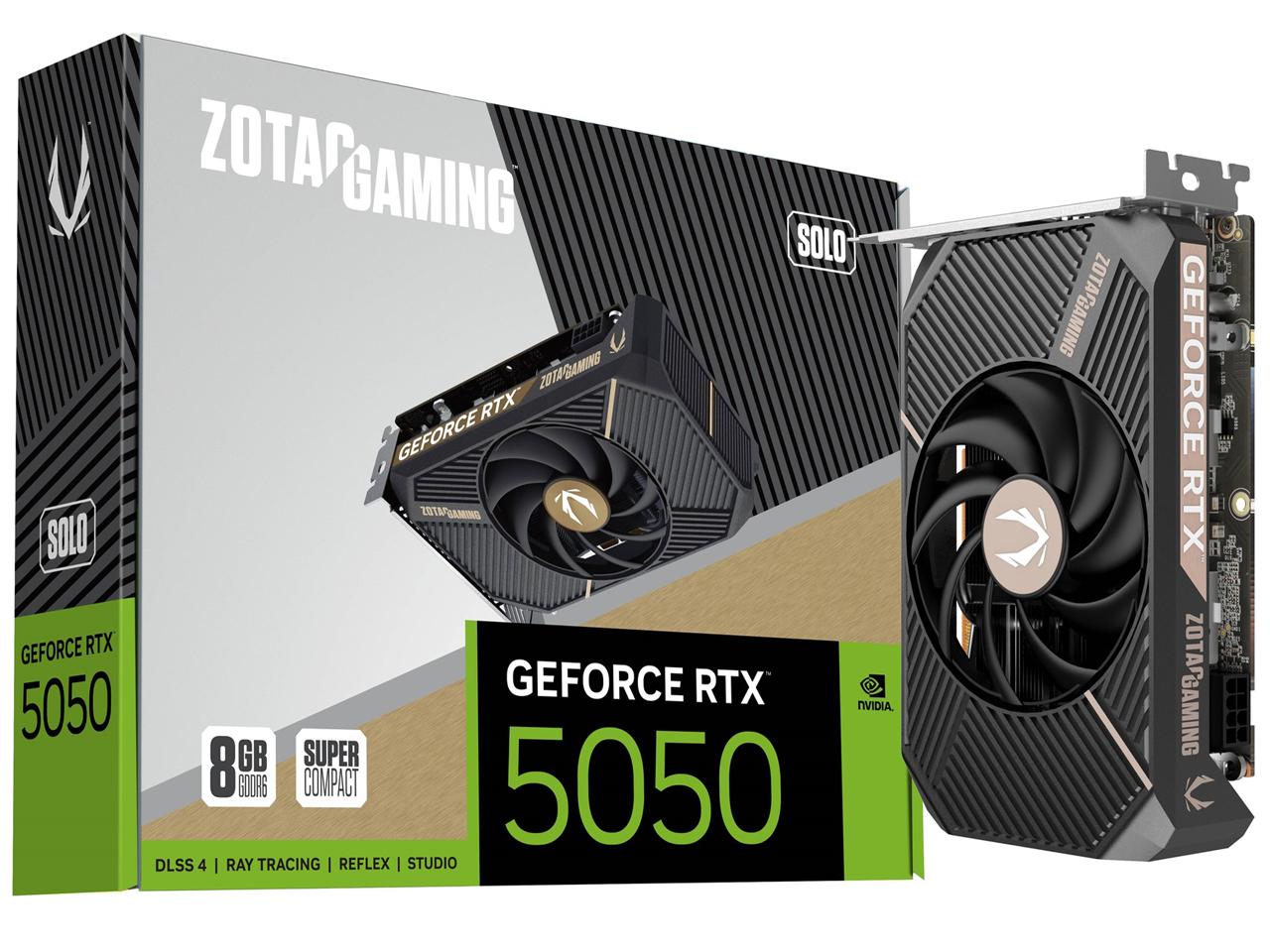 ZOTAC GAMING GeForce RTX 5050 SOLO 8GB   (RTX5050SOLO8G/ZT-B50500G-10L)