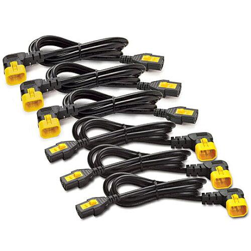 Power Cord Kit (6 ea) Locking C13 to C14 (90 Degree) 1.2m(AP8704R-WW)