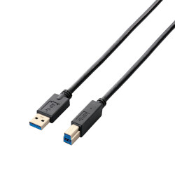 USB3.0P[u(A-B)/1.0m/ubN USB3-AB10BK/RS(USB3-AB10BK/RS)