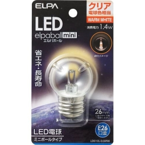 [CgEƖLEDdELEDv] ELPA LEDd G40^ E26LDG1CL-G-G256(1688100)