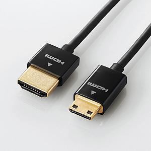 HDMIP[u/C[TlbgΉ/X[p[X/mini/1.0m/ubN(DH-HD14SSM10BK)